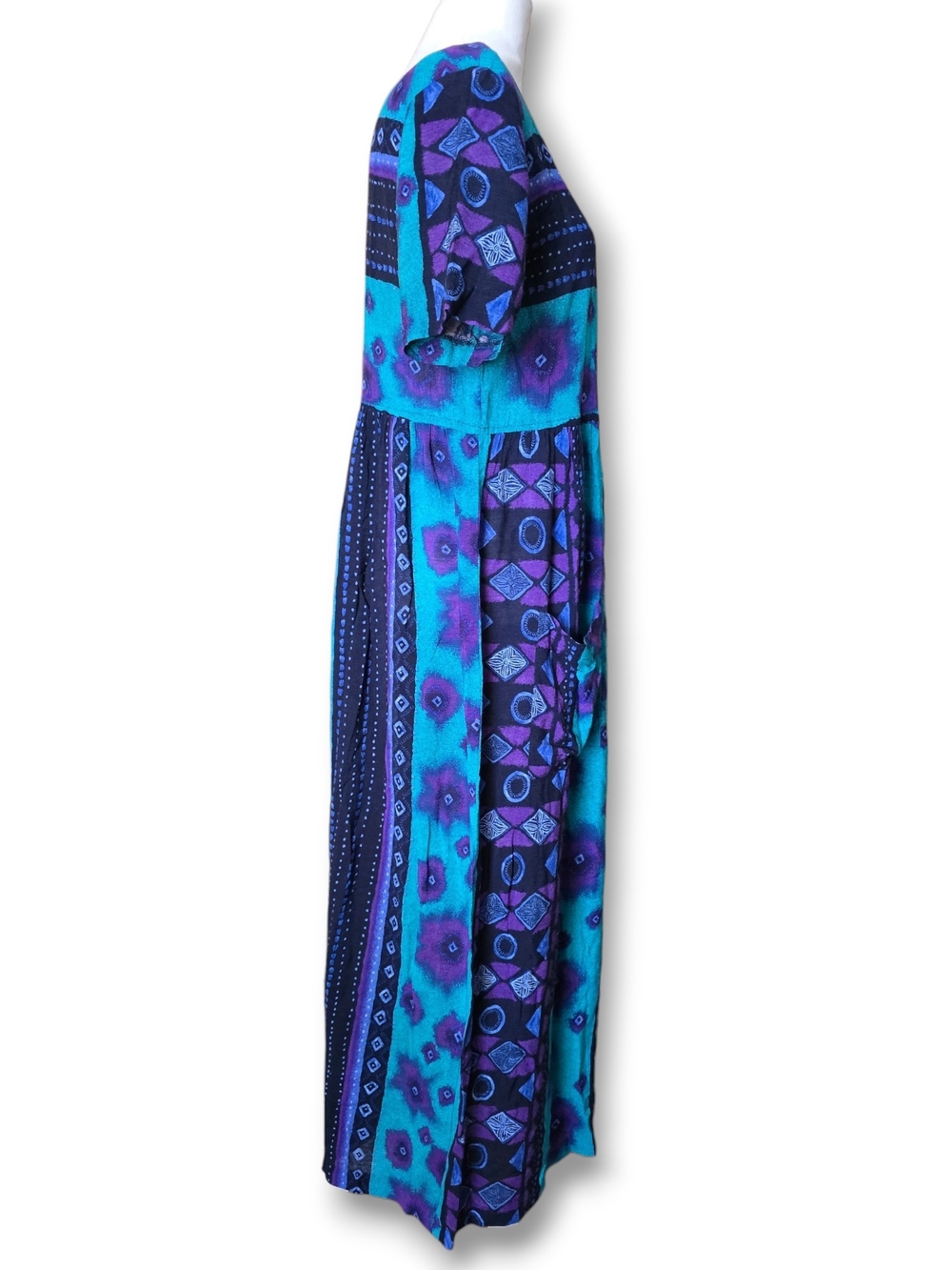 Vintage Rabbit Rabbit Rabbit Vibrant Maxi Dress - Size 8 - Picture 2 of 8
